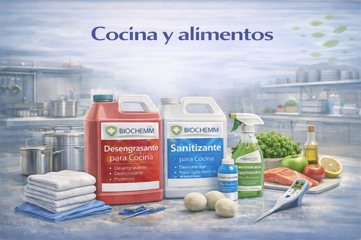 Limpieza para cocina y alimentos